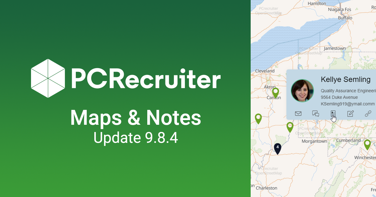 PCRecruiter 9.8.4 - Maps & Notes